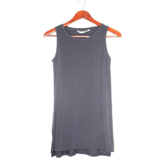 Athleta Tank Top Women's XXS Blue Solid Long Relaxed Fit Boho Minimalist Casual - Picture 1 of 11